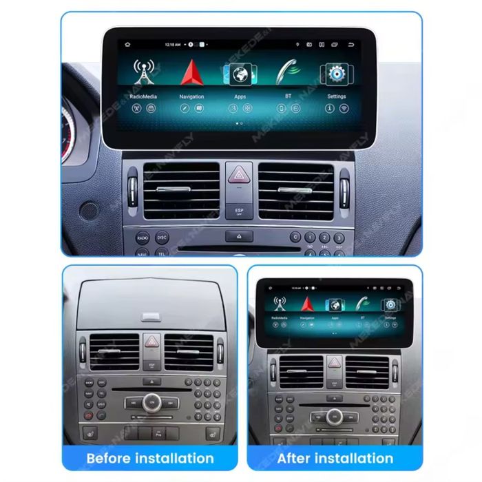 Навигация мултимедия за Мерцедес W204