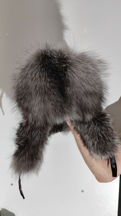 Шапка ушанка мех лисий