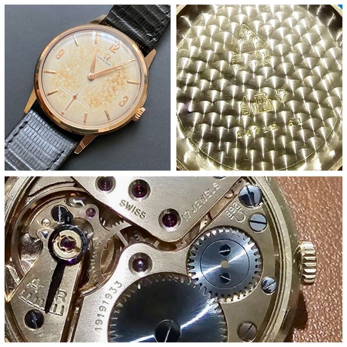 Ceas Omega cal 268. Aur masiv 18k