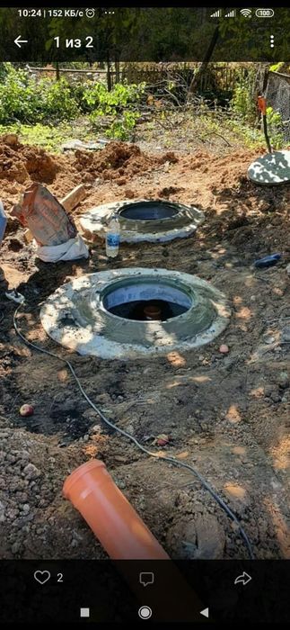 Копка септиков траншей