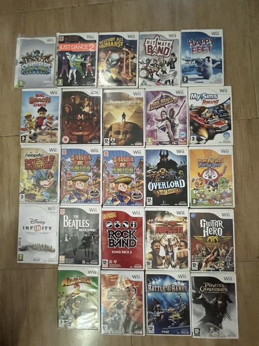 Wii игри повечето са factory sealed