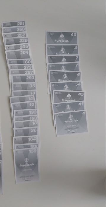 Cartonașe Superliga Panini, 5 buc