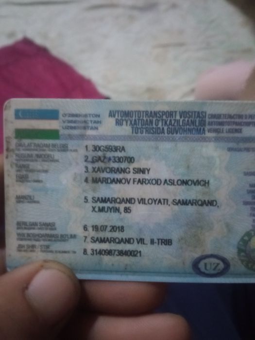 Gaz 53  yili 1992 kelishamiz