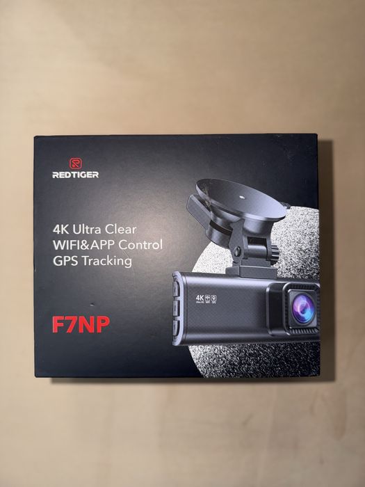 Cameră auto REDTIGER 4K, WiFi, GPS, Night Vision