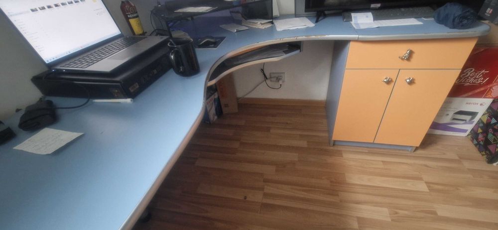 Birou L pe colt, cu sertare 160x160x60x76