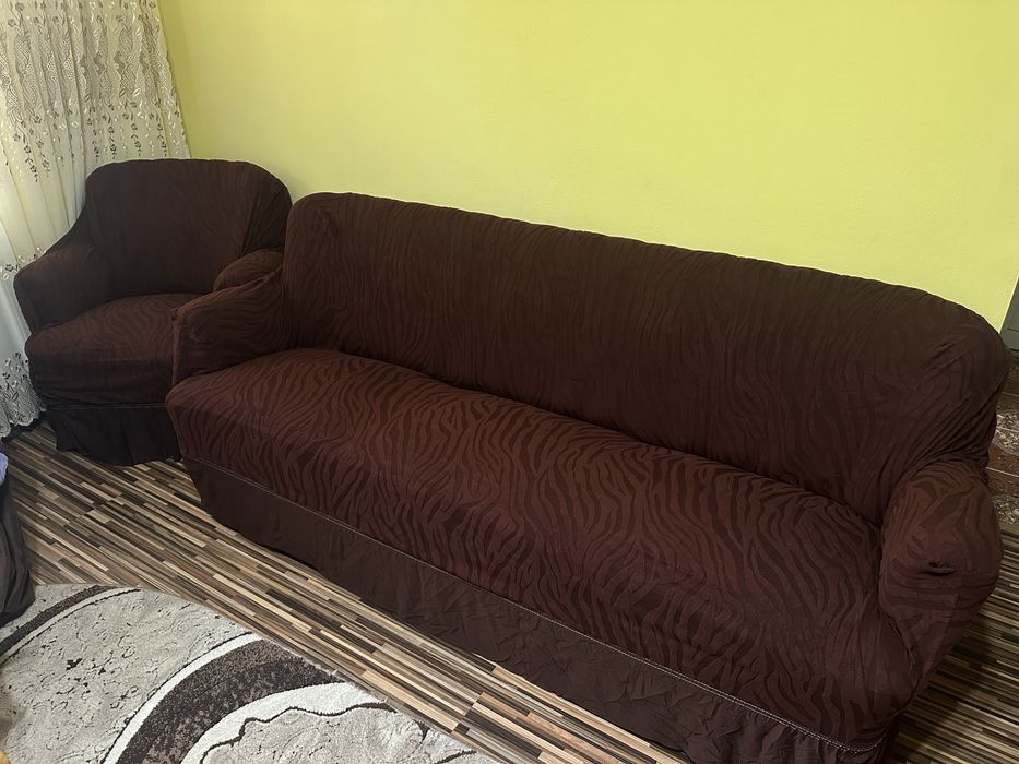 Husă pentru canapea+3 huse pentru fotoliu