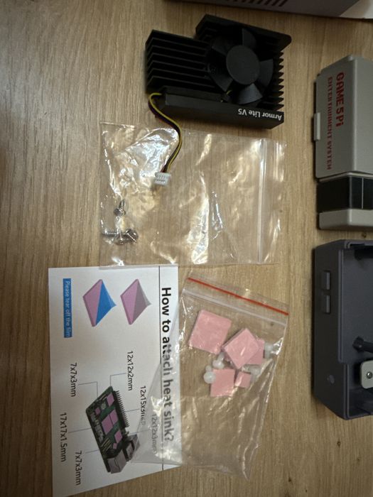 Carcasa Cooler Raspberry Pi 5 GeeekPi Game5Pi Retro Gaming Armor Lite V5 Active Cooler Ventilator Heatsink Racire Resigilat Open Box