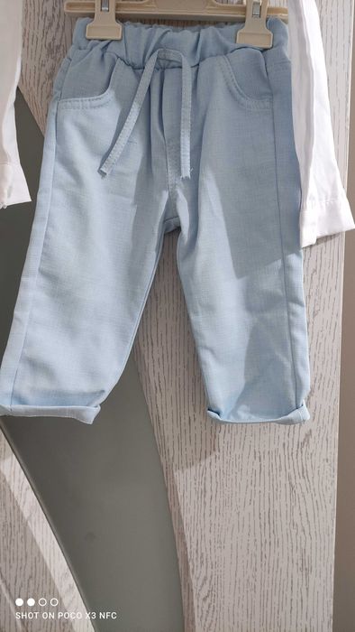 Бебешки костюм син