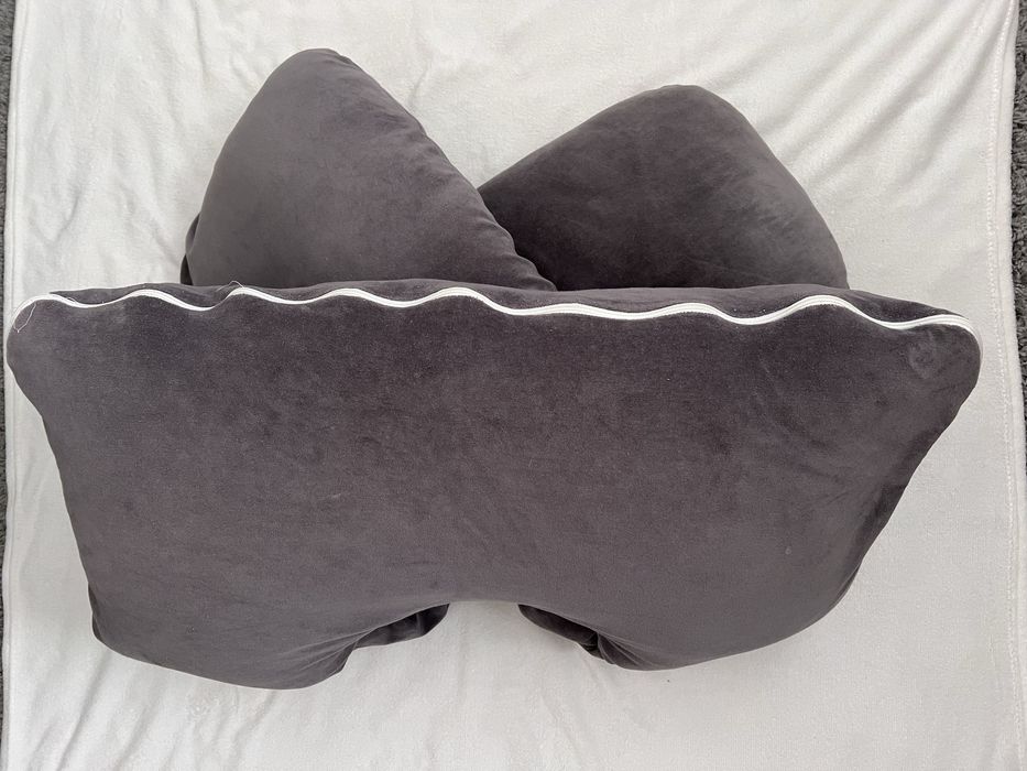 Pernă gravide 3 in 1 Bebeke Premium Velvet Gri