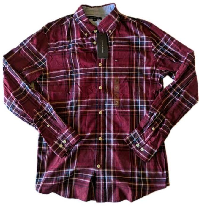 Tommy Hilfiger Cotton Logo мъжка памучна риза М от Сащ
