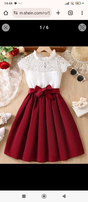 Rochie fete Shein 8 ani, 9 ani, 10 ani, 10 ani, 11-12 ani.