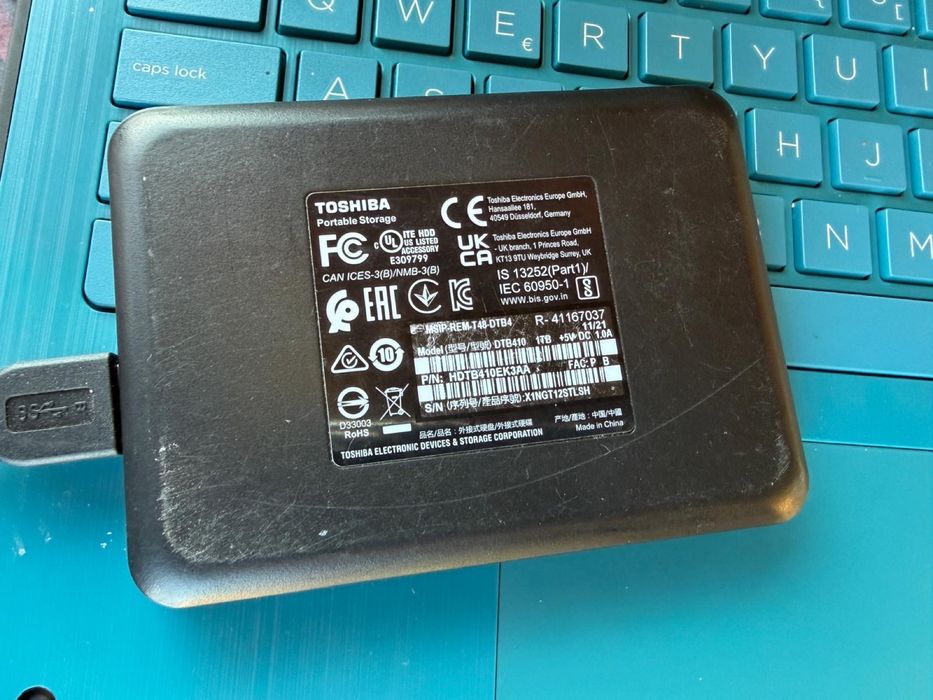 Hdd Extern Storage Toshiba Canvio Basics DTB410 1TB