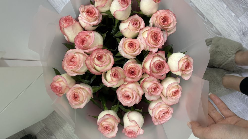 Свежий розы 25штук