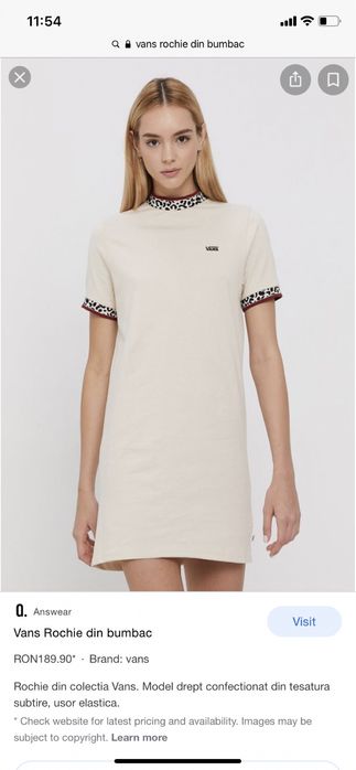 Rochie bej VANS (marime S)