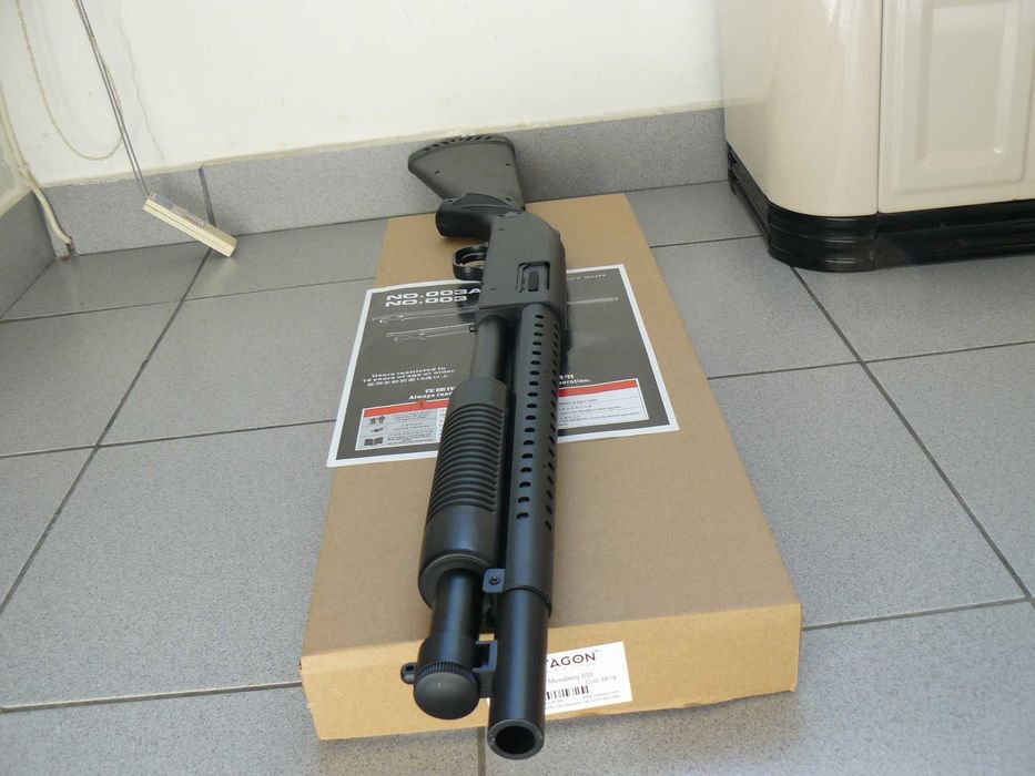Pusca Shotgun Airsoft Mossberg 500 AGM 003,Noua,Armare Manuala/Arc 1,1 Joule