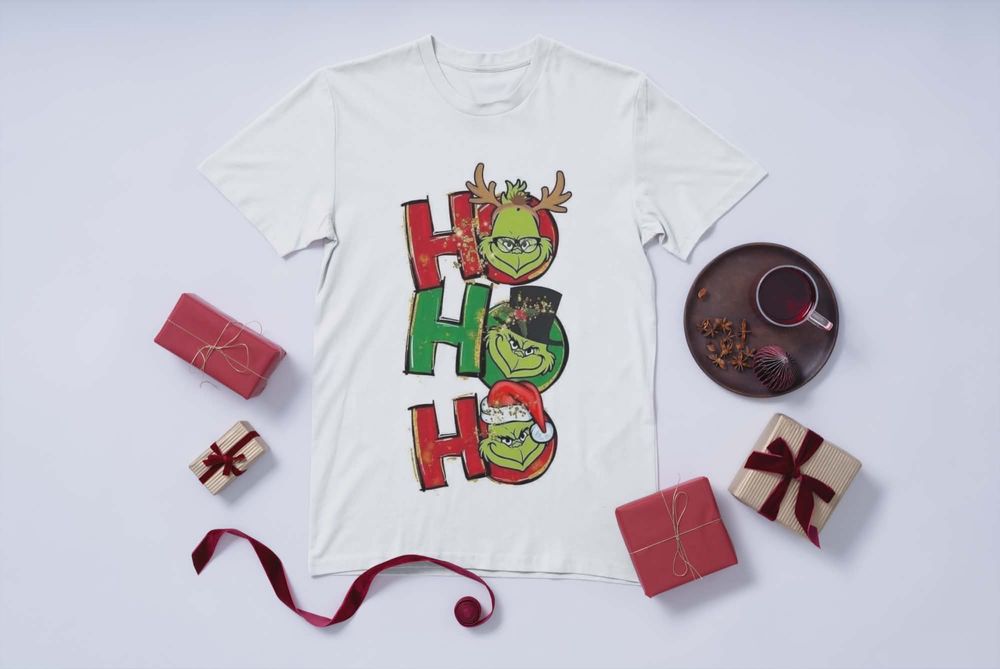 Коледна тениска с атрактивен принт