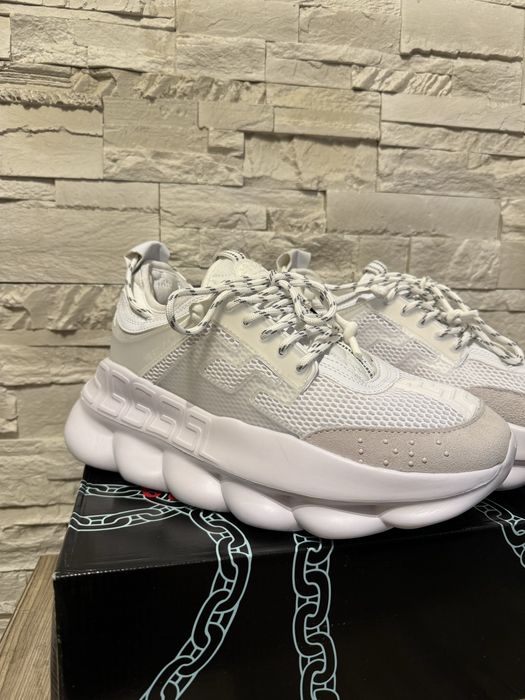 Adidasi Versace Chain Reaction white