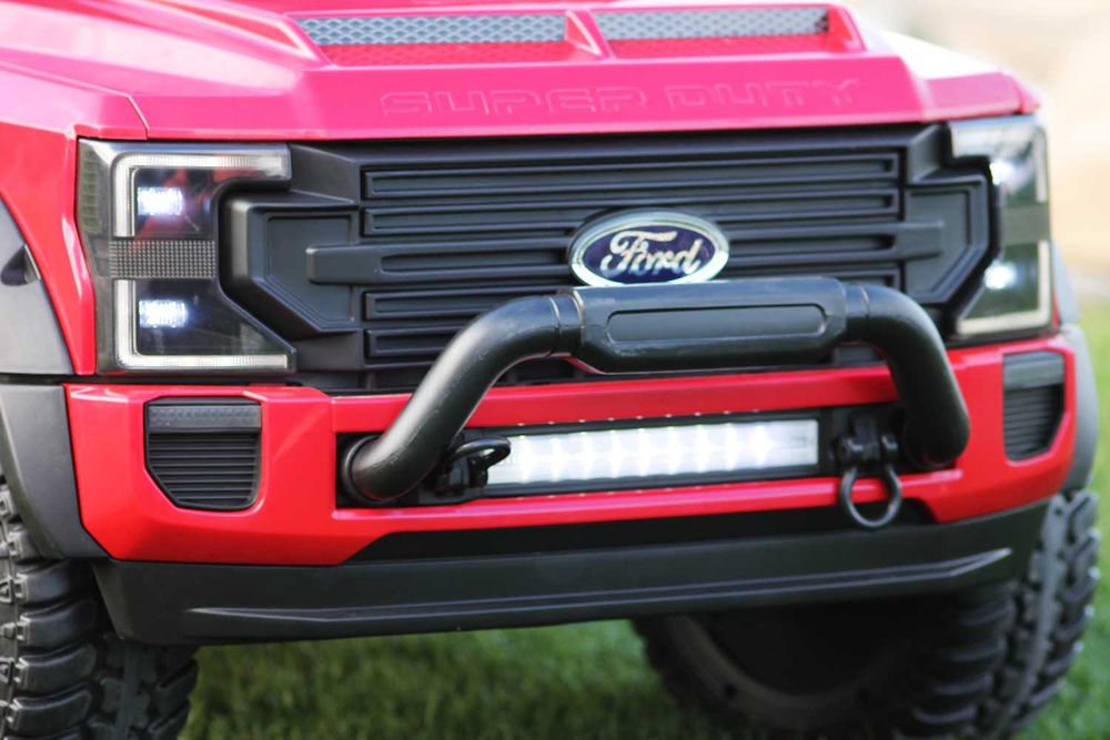 Masinuta electrica pentru 2 copii Ford F450 Super Duty 4x45W 12V #RED