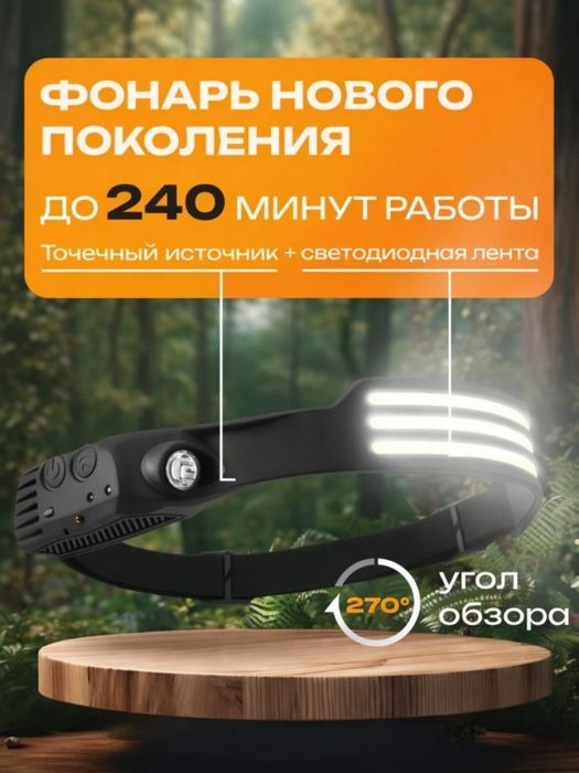 Фонарь налобный Многофункциональный / Chiroq ko'p inkonyatli