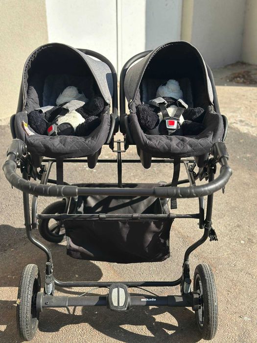 Mikado twin 3 în 1 cărucior dublu