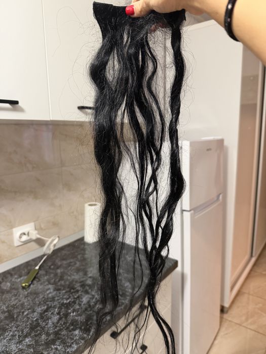 Extensii de păr negre, 70 cm – Lungime și volum instant!