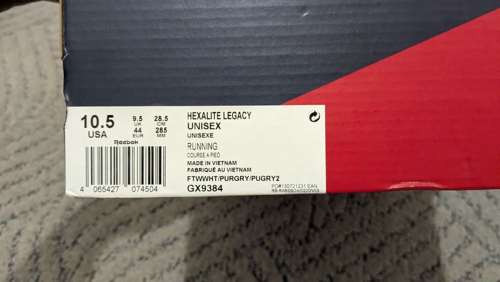 Reebok Hexalite All White 44