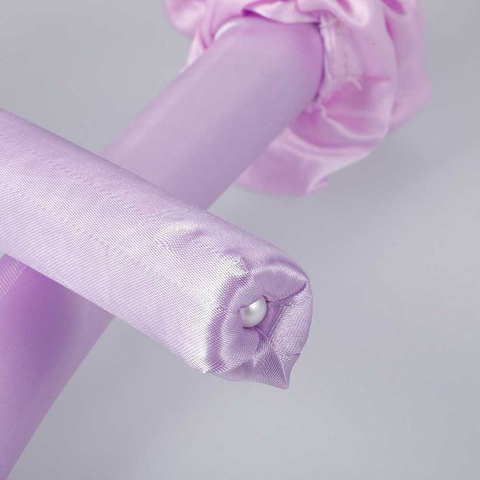 Сатенен ролер и скрънчита за коса ленти за къдрене къдрици лента