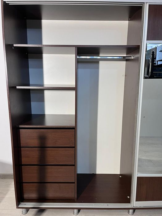 Dressing Uși Glisante; Șifonier Dulap Dormitor cu Oglindă