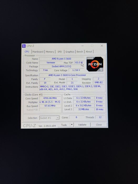 Комплект ryzen 5600, b550, 16gb