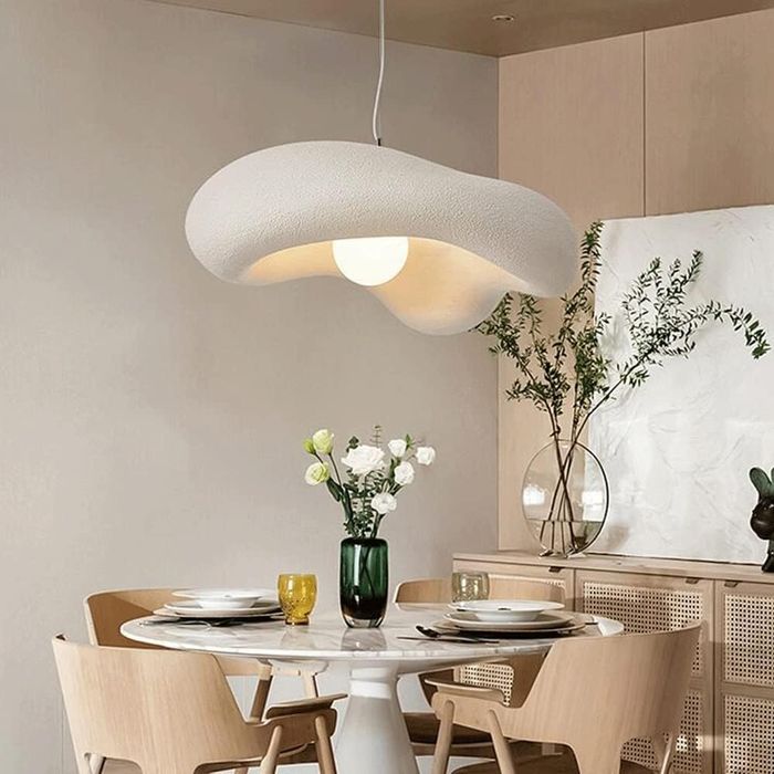 Висяща лампа стил wabi sabi 60*50 см Е27 нестандартна форма