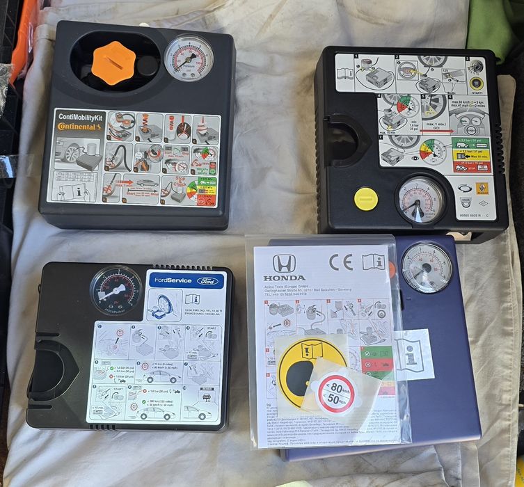 Компресори за помпене на автотомобилни гумигуми,