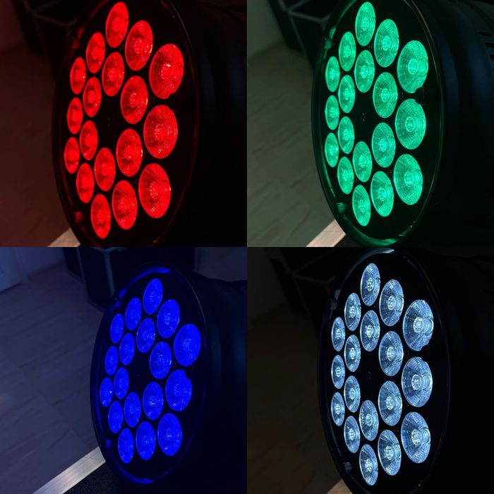 Jocuri de lumini LED Stairville Retro Flat Par 18x12W RGBW