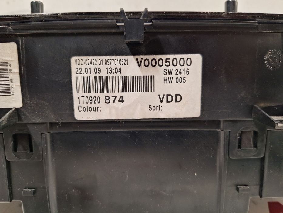 Километраж Vw Touran 1.6i / Фолксваген Туран 1.6 Бензин 2007г.