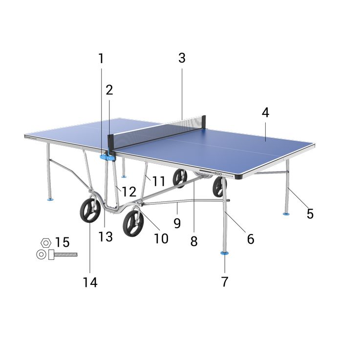 Masă Tenis de masă în Exterior Ppt500.2 - produs resigilat Decathlon
