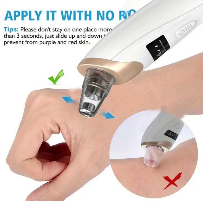 Уред за почистване на лице с вакуум