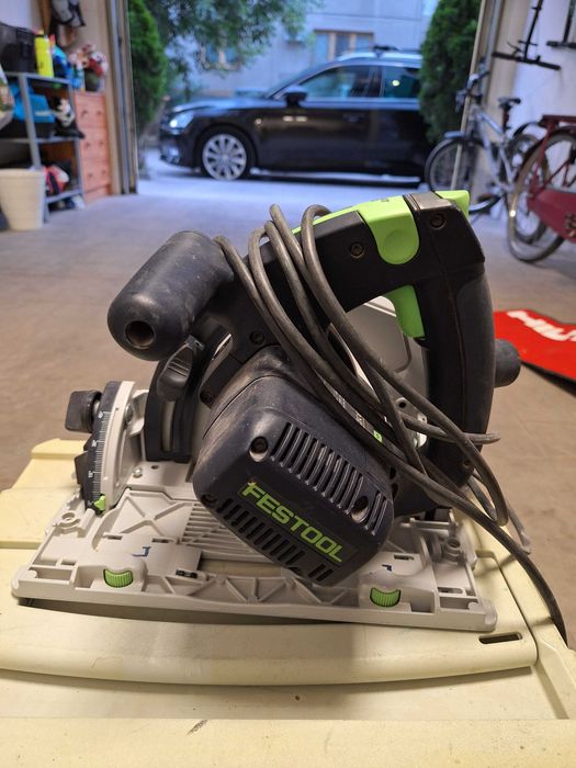 Потапящ циркуляр Festool TS 55 REBQ-Plus с куфар Systainer и водещи шини