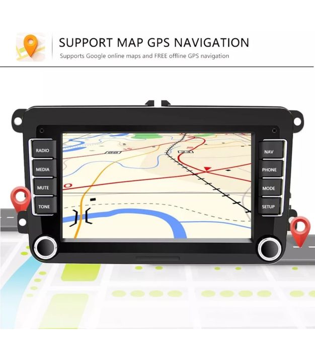 Navigatie Android 10, Carplay si Android Auto dedicata Golf 5, Golf 6,