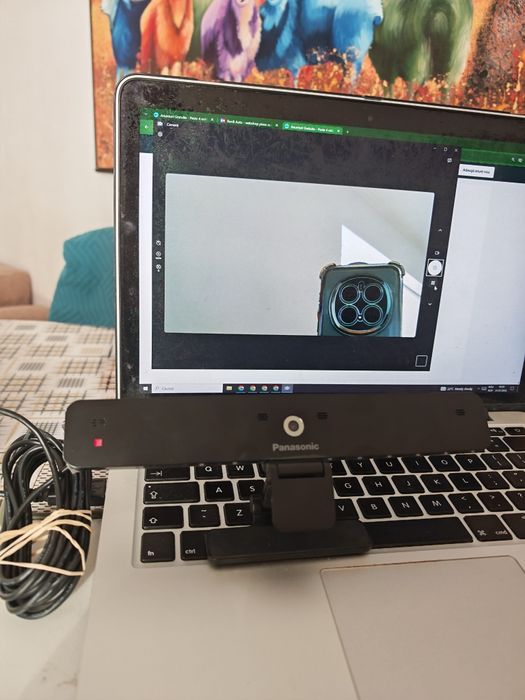 Panasonic webcam TY-CC10W — compatibilă VIERA (TV) și PC, cablu USB
