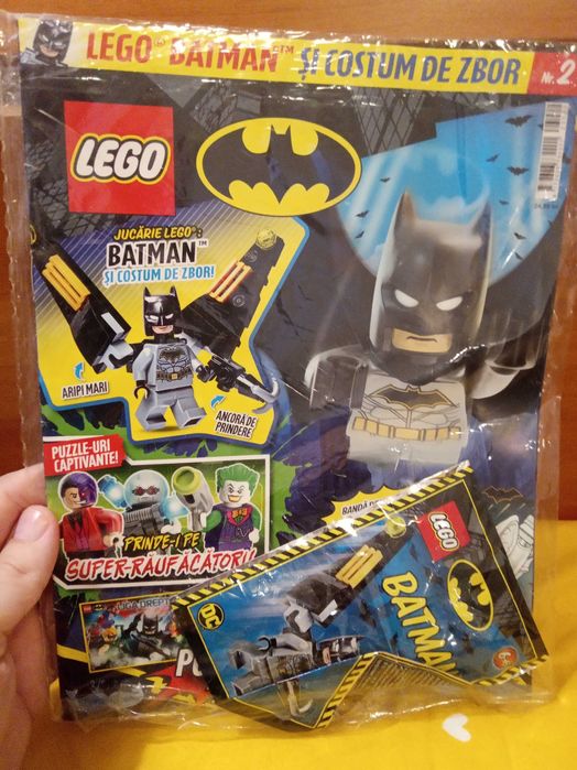 Lego seturi mici cu reviste cu super-eroi Marvel, Batman noi sigilate