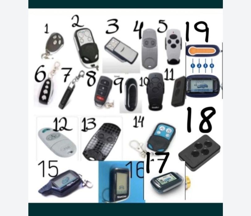 Пульты универсальные  для шлагбаумов  ворот паркингов.