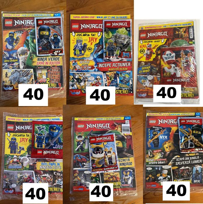 Colectie Reviste LEGO NinjaGO NOU/Sigilate