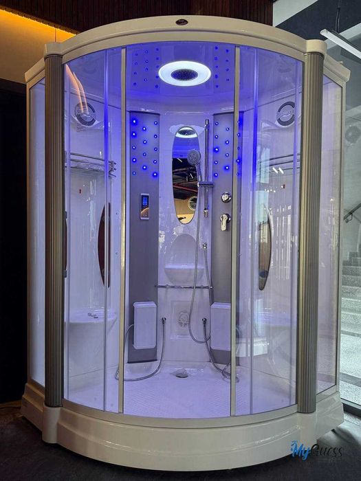 Паровая душевая кабина. Сауна-баня MYGUESS. Dush kabina saunali
