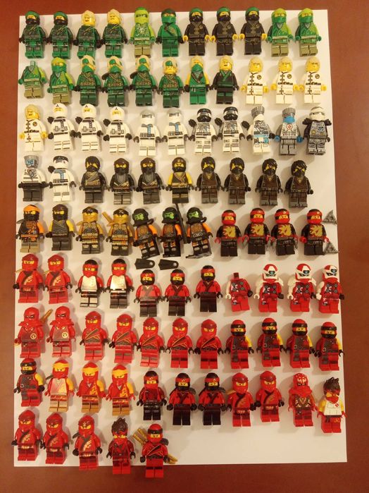 Lego minifigurine Ninjago originale, majoritatea noi