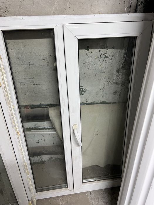 Пластиковые окна б/у 3 штук