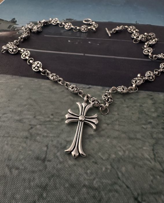 Pachet lant+ bratara Chrome Hearts