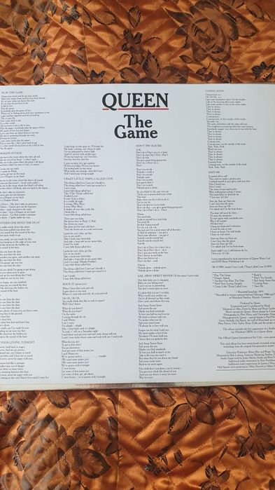 Продается виниловая пластинка QUEEN-THE GAME