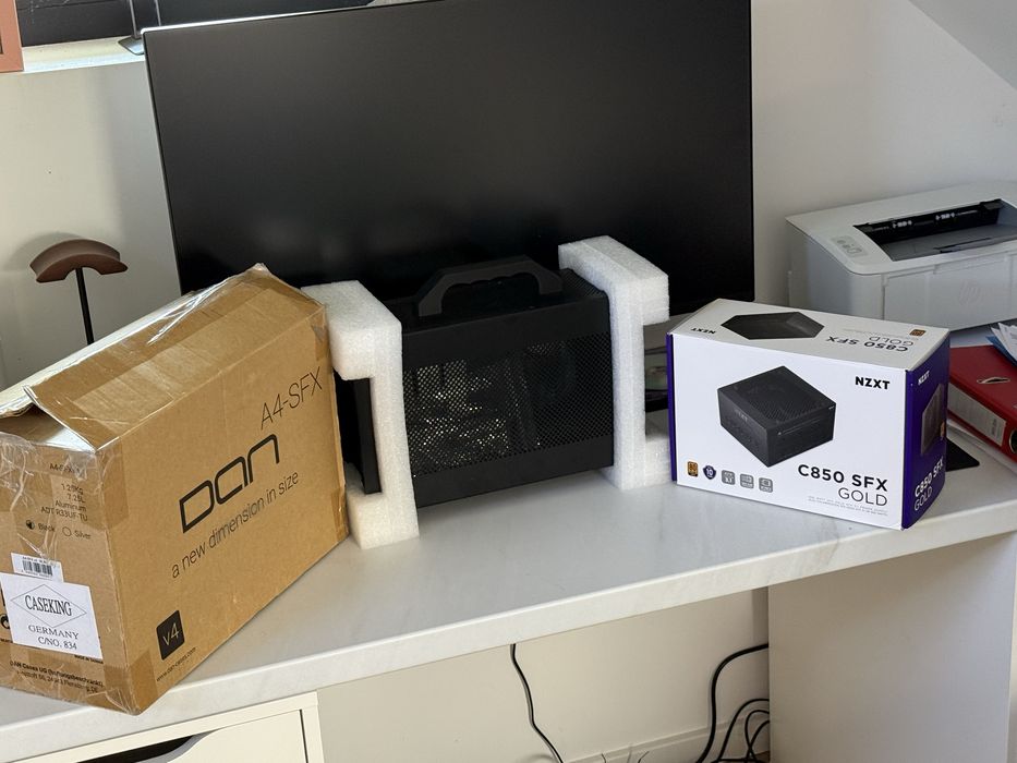 Kit Mini ITX SFF Dan A4-SFX V4.1 | Sursa NZXT C850 850W SFX noua