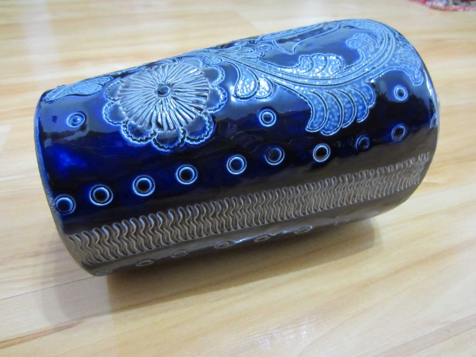 Sticla superba ceramica portelanata,an 1950,marcata - colectie,ieftina