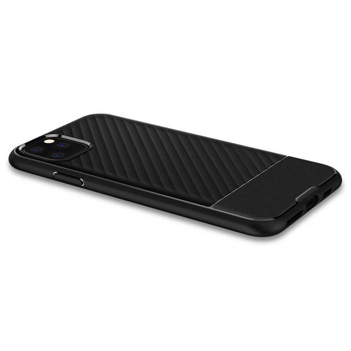 Противоударен Силиконов Калъф за iPhone 11 Pro / Spigen Core Armor Case / Черен /