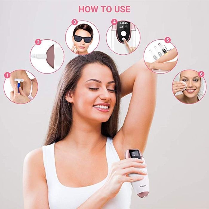 IPL Permanent Hair Removal pentru femei și barbati 600.000 flash-uri